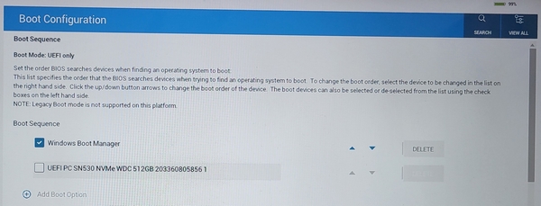 bios boot sequence